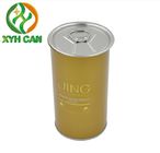 Tin Cans for Coffee Powder Tin with Screw Cap Cans for Packaging Coffee CMYK Printing