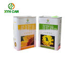 Rectangular Tin Containers Glossy Printing Vegetable Oil Packaging FDA Certificated